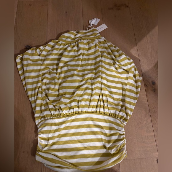 NWT Maeve by Anthropologie striped Kenley cowl neck top - Picture 2 of 5